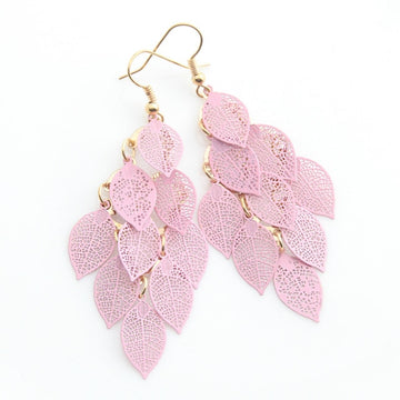 8Seasons Fashion Vintage Drop Earrings Leaf Colorful Feather Pendant Tassel For Women Earrings Accessories Jewelry 2021 Trend daiiibabyyy